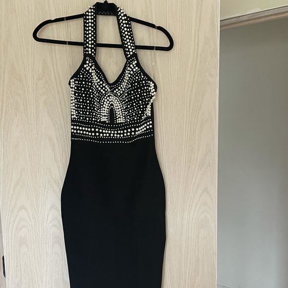 Pearl Embroidered Dress - Picture 1 of 7